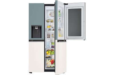 ตู้เย็น LG Instaview Door-in-Door รุ่น GC-X257CMEW ขนาด 22.4 คิว รองรับ Wi-Fi ThinQ เคาะสองครั้งเพื่อดูด้านใน